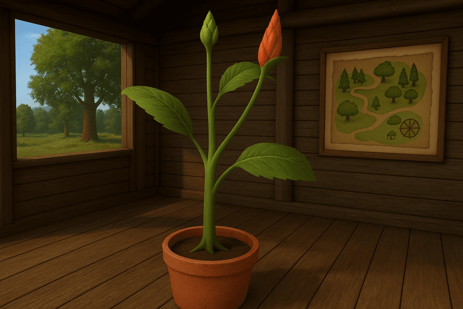 VR-Aufgabe: Pflanze beschriften